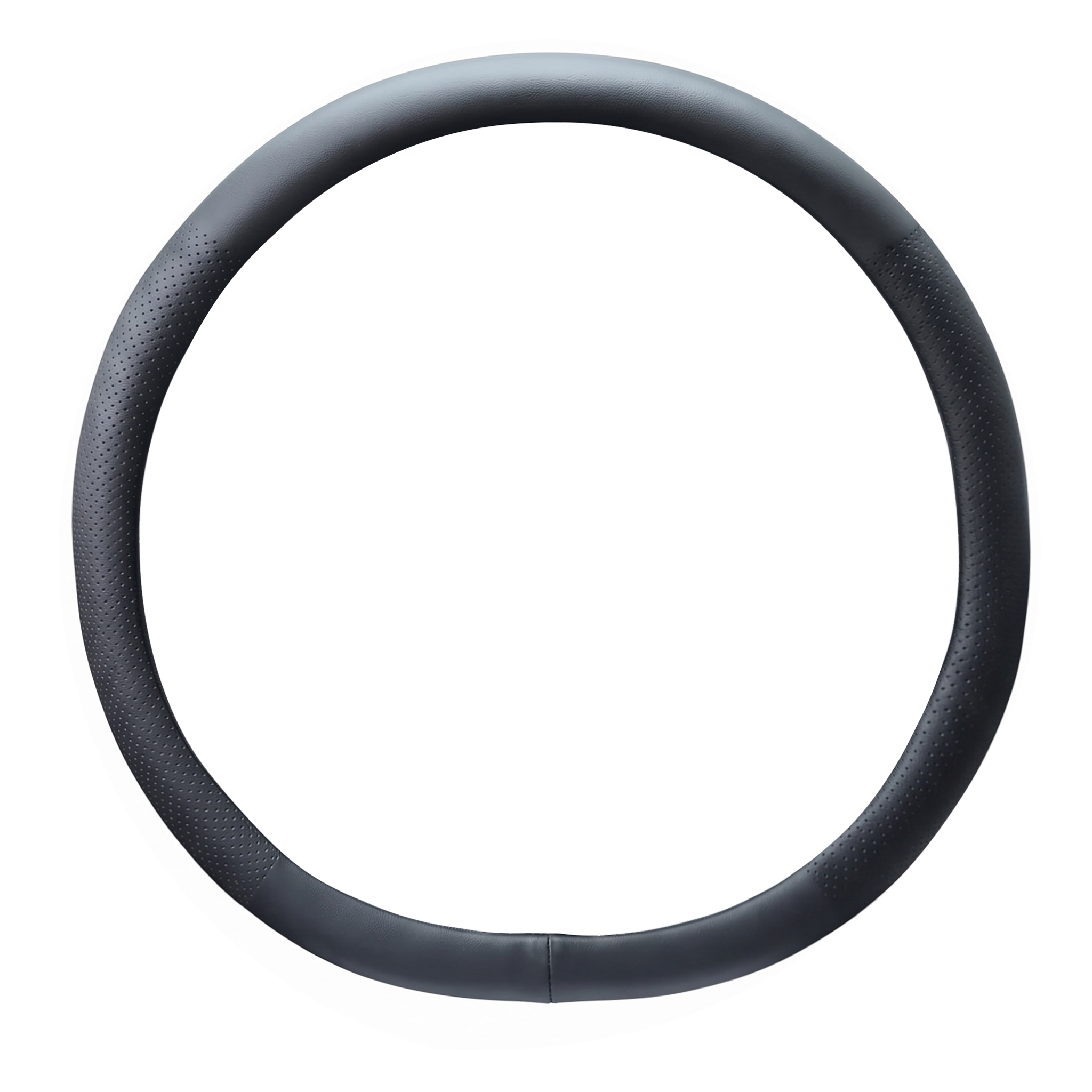 Nappa Leather Steering Wheel Cover, Black