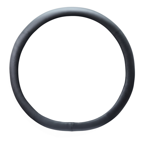 Nappa Leather Steering Wheel Cover, Black